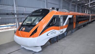 Orange Vande Bharat Express,Indian railway,express train