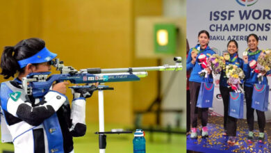Mehuli Ghosh,upcoming Paris Olympic,world shooting championship,bronze medal