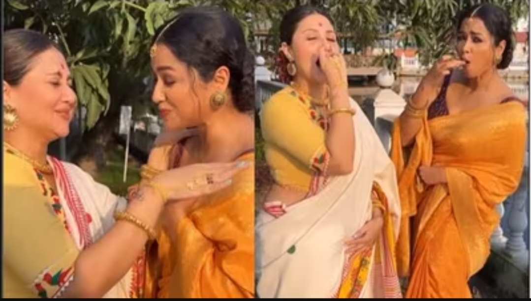 কলকাতা দুর্গাপুজো ২০২৩,সপ্তমী,স্বস্তিকা - সোহিনী