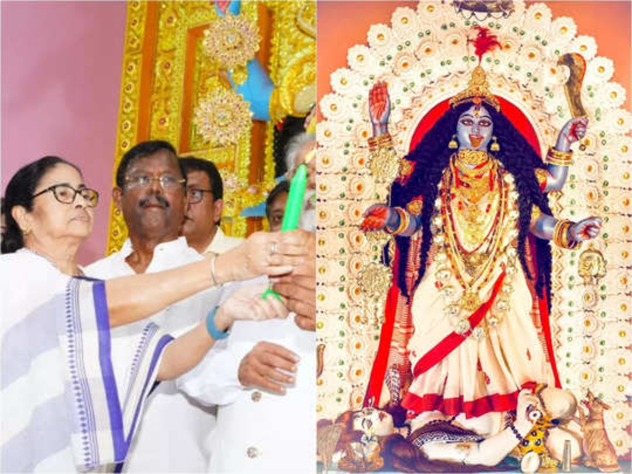 Inaugurate,Kali Puja,Mamata Banerjee,WestBengal