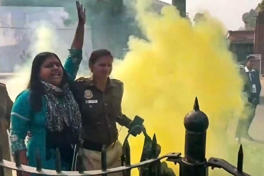 Uapa,attack,colour bomb attack,parliament security breach case,fifth accused arrested,police,security,parliament security,case lodged,complaint lodged